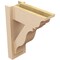 Ekena Millwork 6-in W x 14-in D x 18-in H Funston Trad Rough Cedar Woodgrain TimberThane Outlooker, Primed Tan OUTUR060X14X18FST04RCPR - alternate 4